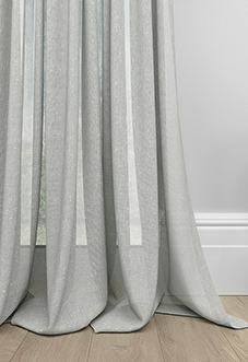 Taranto Voile, Black Frost - Made to Measure Curtains